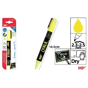 MARCADOR TIZA LIQUIDA LIMPIEZA SECO AMARILLO