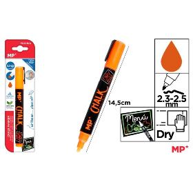 MARCADOR TIZA LIQUIDA LIMPIEZA SECO NARANJA