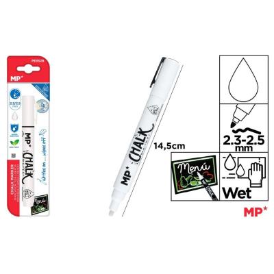 MARCADOR TIZA LIQUIDA LIMPIEZA HUMEDO BLANCO