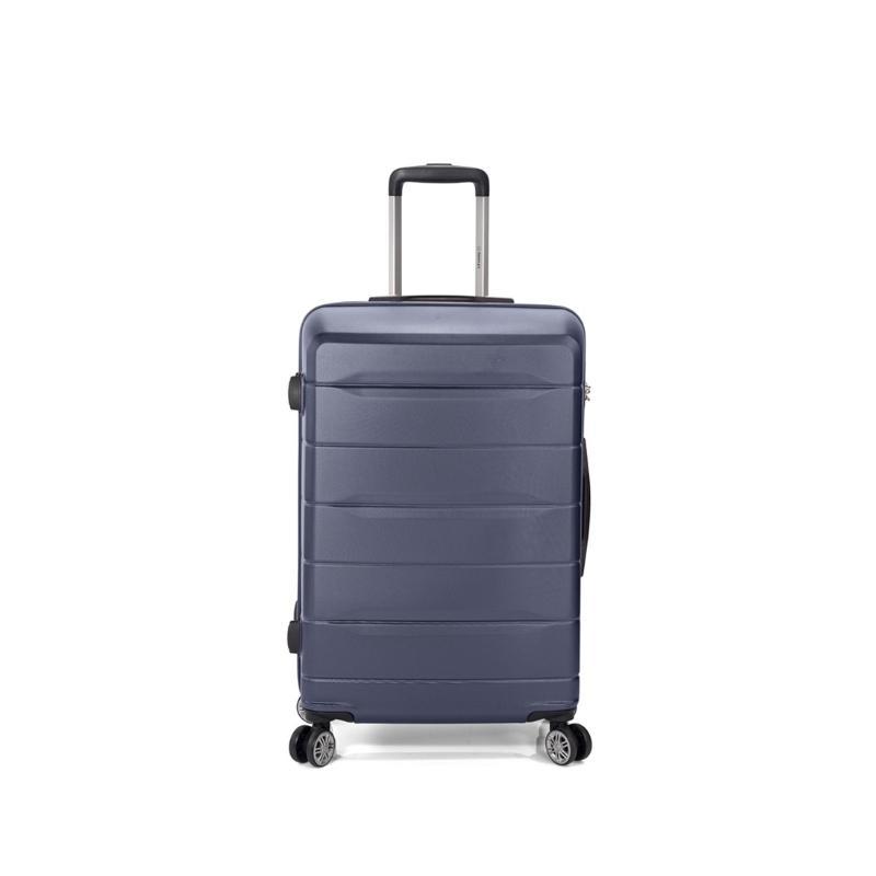 MALETA ABS 4 RUEDAS DOBLE RUEDA 60 CM. AZUL