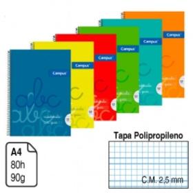 3222 BLOC A-4 P.P CM 2.5 MM 80H CAMPUS 90 GR