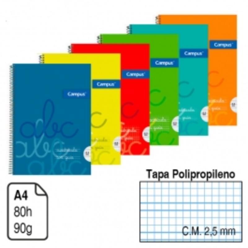 3222 BLOC A-4 P.P CM 2.5 MM 80H CAMPUS 90 GR