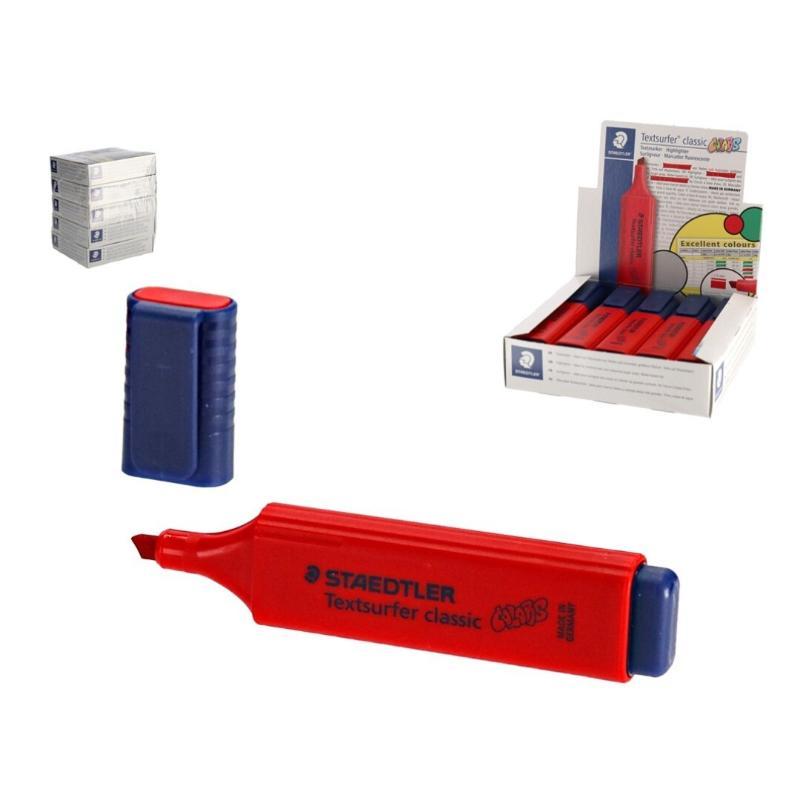 MARCADOR STAEDTLER TEXTSURFER ROJO