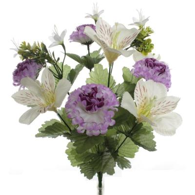 RAMO POM POM ALSTROMERIA LILA