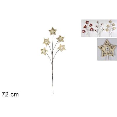 TALLO CON ESTRELLAS MADERA 3 COL SRT