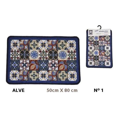 ALFOMBRA ALVE 50X80 Nº1 AZUL AZ