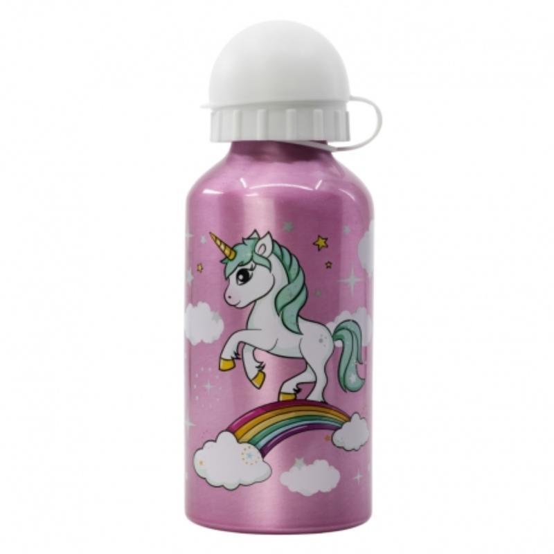 BOTELLA ALUMIN PEQ 400 ML UNICORN RAINBOW