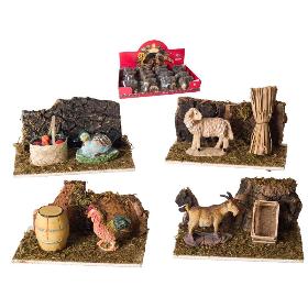 ACCESORIO GRANJA C/ANIMALES 14X8X10 CM 4 SURT