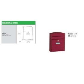 BUZON COMPACT ROJO