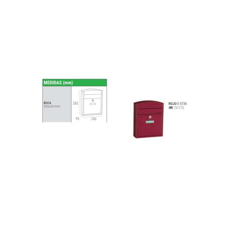 BUZON COMPACT ROJO