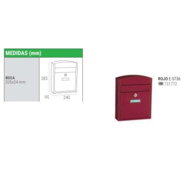 BUZON COMPACT ROJO