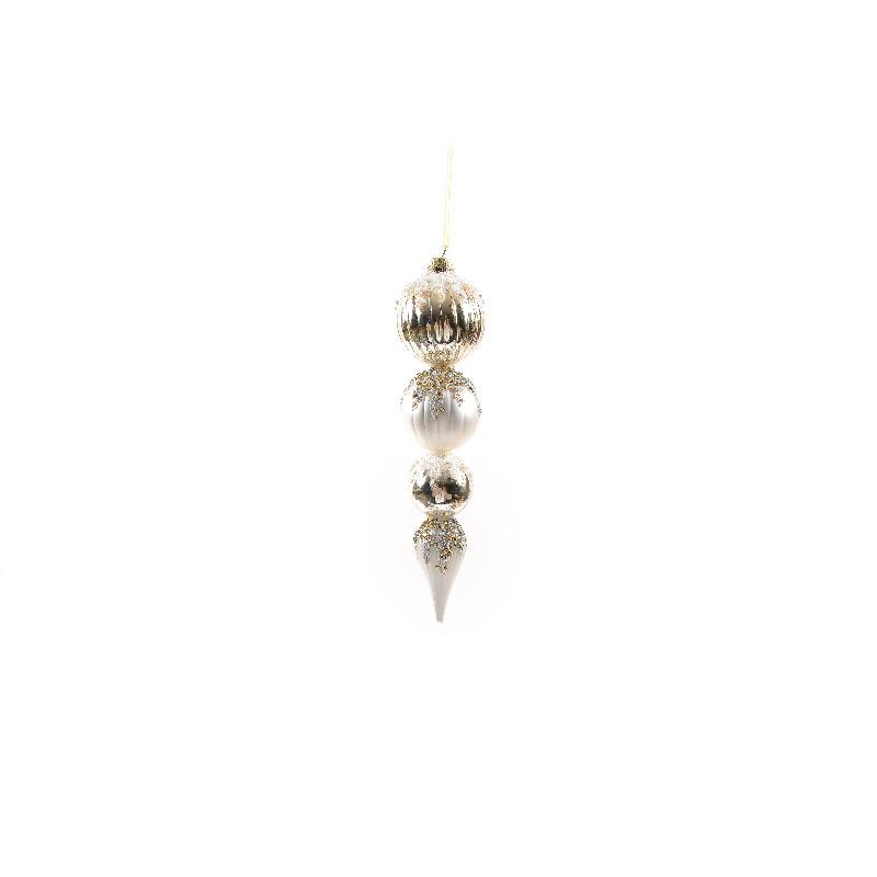 COLGANTE DE CRISTAL DIAM. 5.5X24 CM.