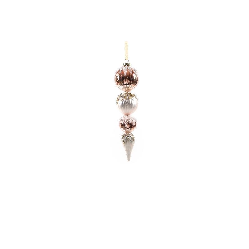 COLGANTE DE CRISTAL DIAM. 5.5X24 CM.