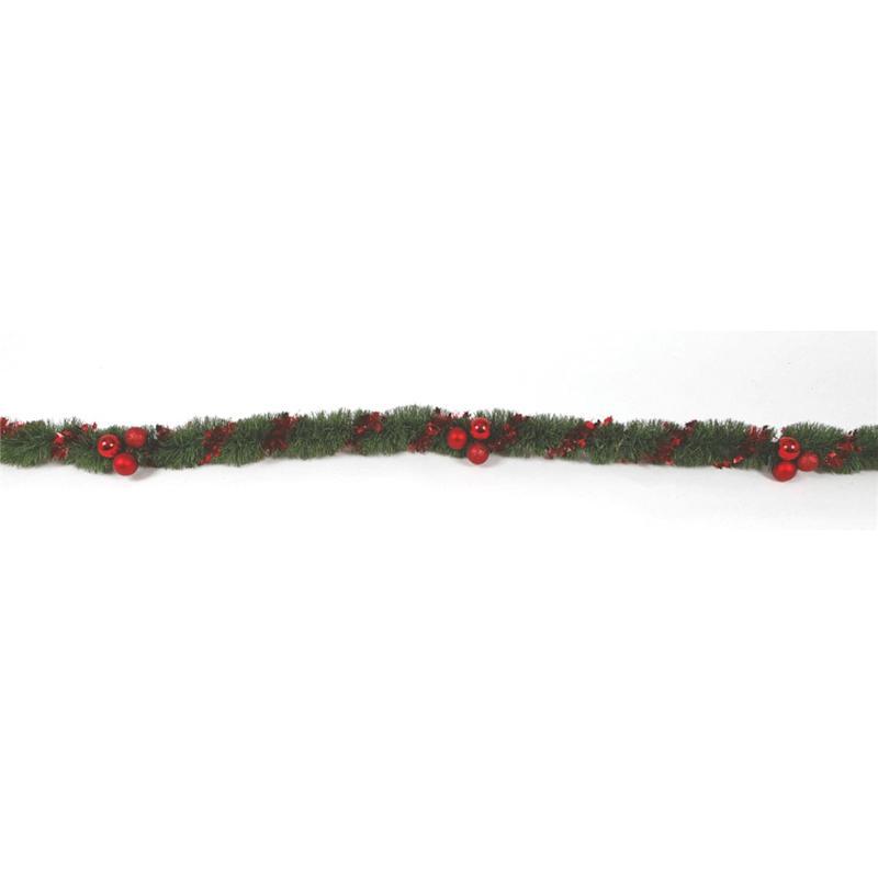 ESPUMILLON VERDE BOLAS ROJAS 8X300 CM