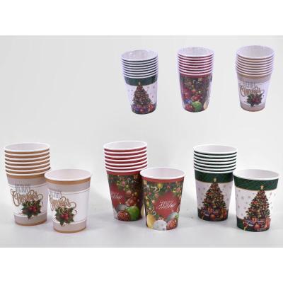 VASO DE PAPAEL X 8 SURT.250ML.