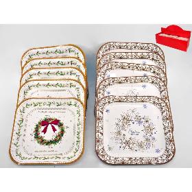 SET 5 PLATOS DE PAPEL XMAS 23 CM 2 STD