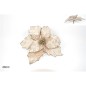 FLOR DE TERCIOPELO CON CONTORNO BEIGE