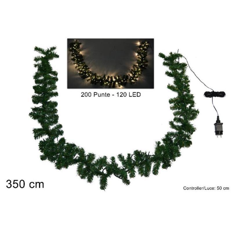 GUIRNALDA C/120 LED LUZ CALIDA 3.5 200 PUNTAS