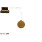 BOLA 10 CM ALAMABRE LAMINADOS ORO