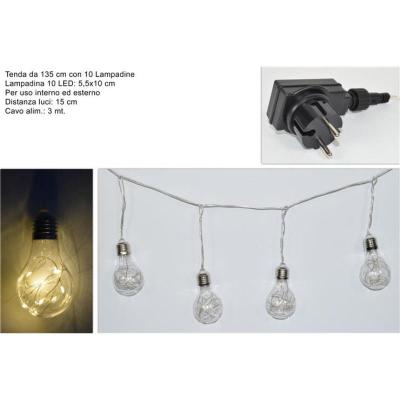 TIENDAS 10 BOMBILLAS C/FIL 10 led BLANCO