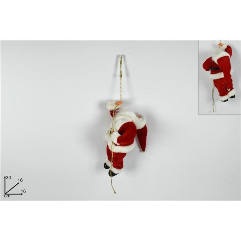PAPÁ NOEL C/ CUERDA 30C CM.