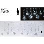 CORTINA ESTRELLA 138 LED 12 HILOS 8/15 LED JUEGOS BLANCO FREDD