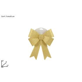 LAZO 21X27 CM DECORACIÓN DE BRILLO DE ORO