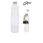 BOTELLA VIDRIO 1L TAP MET 8X31CM ANNA             
