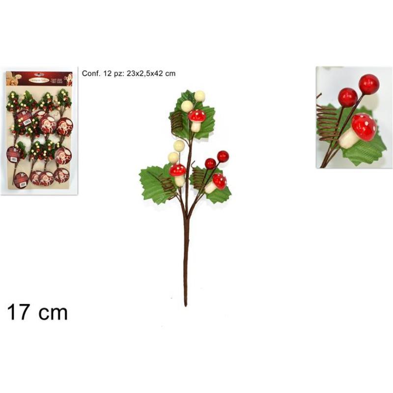 ADORNO PARA CAJA REGALO BAYAS Y SETAS