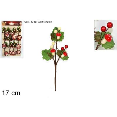 ADORNO PARA CAJA REGALO BAYAS Y SETAS