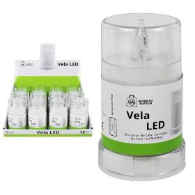 VELON LED BLANCO 6.5X10.8 CM NO INCLUYE PILA