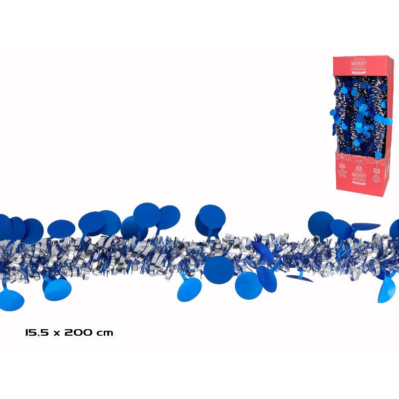 ESPUMILLON PLATA BOLA AZUL MATE 15.5X200