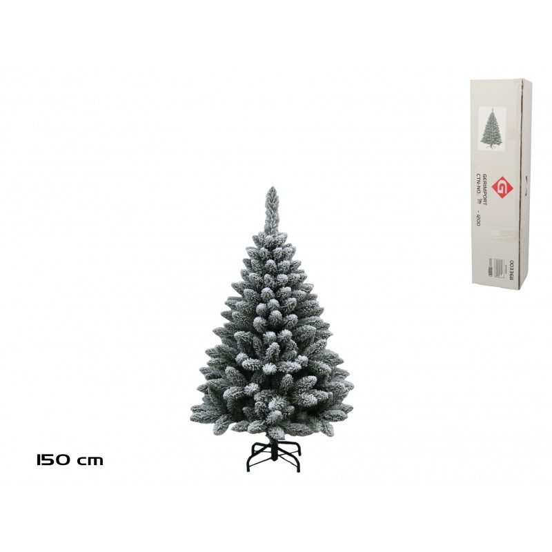 ARBOL NAVIDAD NEVADO HARRY B/METAL 150 CM.