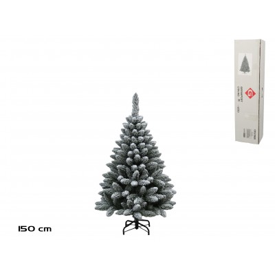 ARBOL NAVIDAD NEVADO HARRY B/METAL 150 CM.