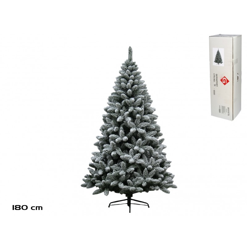 ARBOL NAVIDAD NEVADO HARRY B/METAL 180 CM.