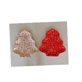 BANDEJA ABETO COPOS NIEVE 24X23X1.3 CM