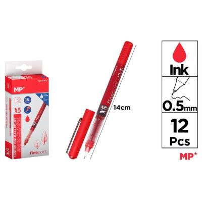 BOLIGRAFOT TINTA LIQUIDA PUNTA AGUJA ROJO