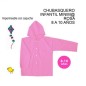 CHUBASQUERO INFANTIL MINIM@ ROSA 8 A 10 AÑOS