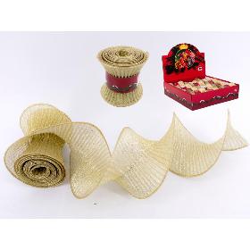 TIRA ESPIRAL ORGANZA 10X180 ORO