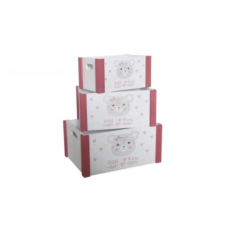 JGO 3 CAJONES MAD 36*26*18 CM