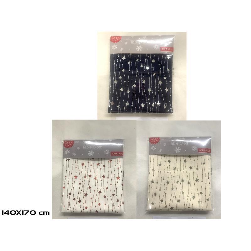 MANTEL DE MESA CORTINA DE ESTRELLA 140X170 CM