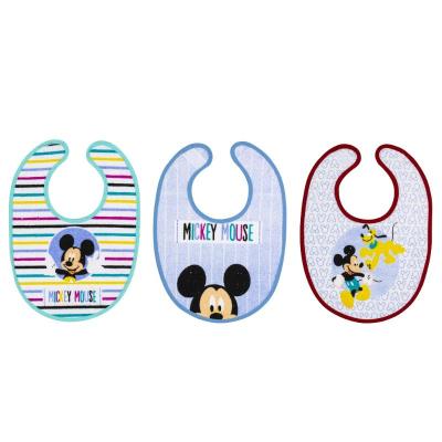 BABERO RIZO VELCRO 20X30 CM MICKEY PACK 3 UND