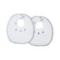 PACK 2 BABEROS AZUL/GRIS