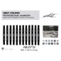 ESTUCHE GAMA ARTIST 12 GREY COLORS
