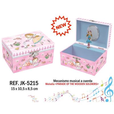 JOYERO MUSICAL PEQUEÑO FAIRY AND FLOWERS