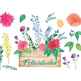 MINI CARD FLORES FELICIDADES