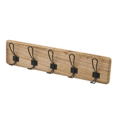 PERCHERO PARED PAULONIA-METAL NATURAL 61X8.5X15 CM