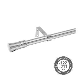 BARRA EXTENSIBLE 122-211 METAL CROMO 121X3X3 CM