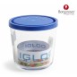 TARRO IGLOO AZUL 12X11.5 CM C/TAPA 800CC