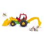 TRACTOR CON PALA Y RETRO 10X15X19 CM.